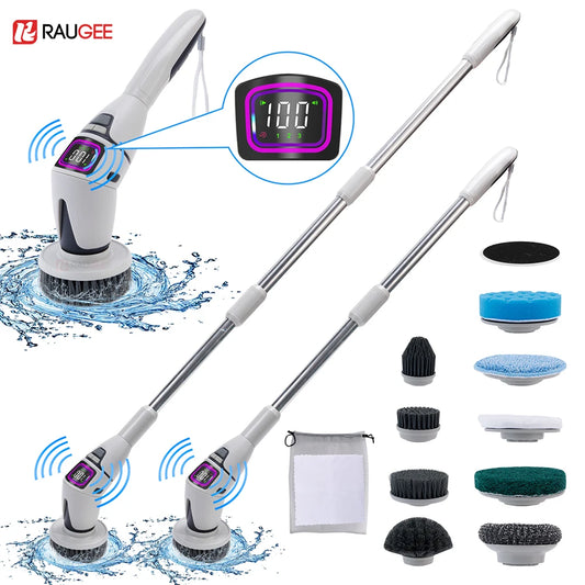 Electric Cleaning Brush 10 In 1 Multifunctional Cleaning Brush For Bathroom Kitchen Toilet Wireless Rotatable Cleaning Brush