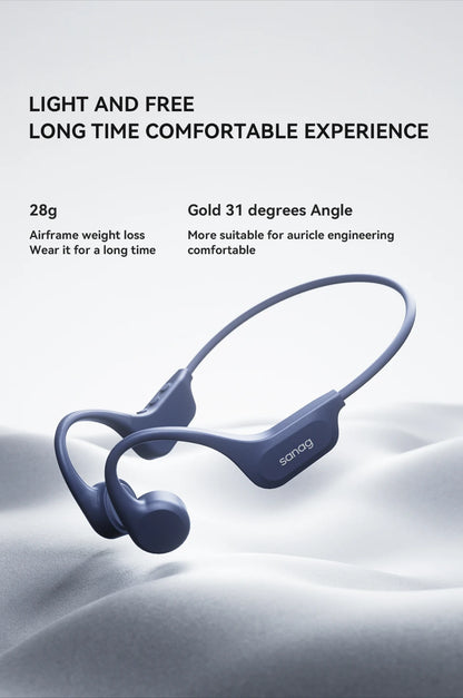 Sanag B60S Bone Conduction Earphones 64GB MP3 Wireless Open Headset IPX8 Swimming Waterproof Flash-sale Choice Headphones