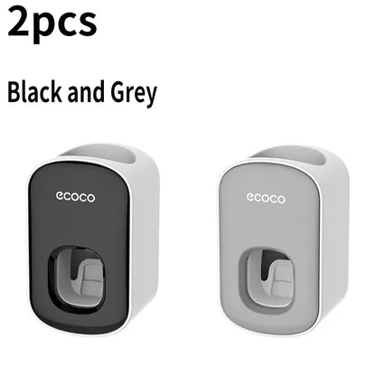 1/2 black and white household non porous automatic toothpaste squeezing machine for artificial products, suction wall extruder