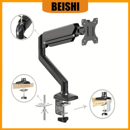 Single Monitor Bracket Up To 32 Inches And 19.8 Lbs Per Screen Computer Desk Mount Stand Adjustable TV Bracket Monitor Stand
