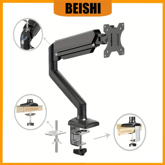 Single Monitor Bracket Up To 32 Inches And 19.8 Lbs Per Screen Computer Desk Mount Stand Adjustable TV Bracket Monitor Stand