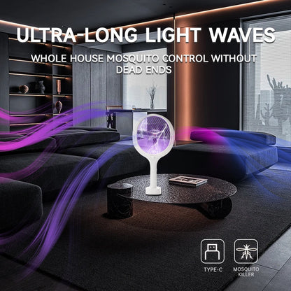 3500V 5in1 Mosquito Killer Lamp Multifunctional Angle Adjustable Bug Zapper Electric USB Rechargeable Mosquito Fly Bat Swatter