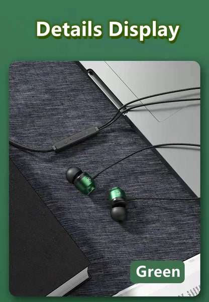 Gamer Wired Headphones Gaming Wired Earphone Metal HiFi Bass Stereo 3.5mm Earphone Earbud For Phone Computer Mic L Jack Magnetic