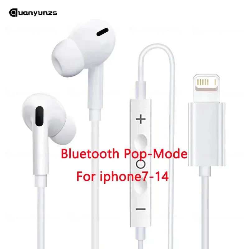 Original Headphones For Apple iPhone 16 15 Pro Max 14 13 12 11 USB-C Lightning 3.5mm Wired Earphones X XR 7 8 Phone Accessories