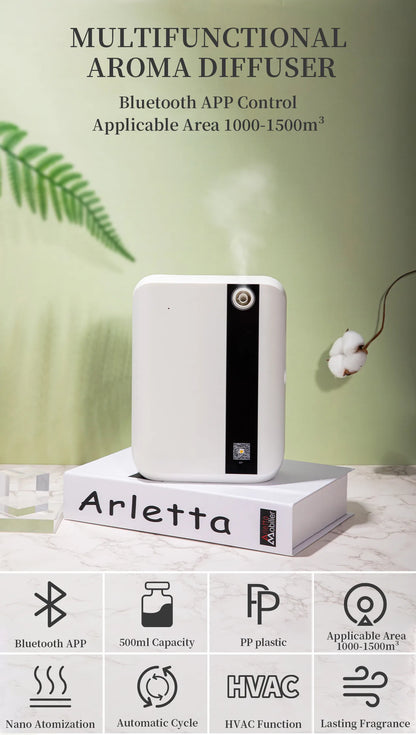 Aroma Diffuser 500ML Bluetooth Essential Oil Diffuser For Home Room Fragrance HVAC Electric Aromatic Oasis Air Freshener