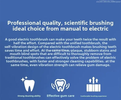 XIAOMI MIJIA Sonic Electric Toothbrush T100 Cordless USB Rechargeable Toothbrushes Waterproof Ultrasonic Automatic Tooth Brush