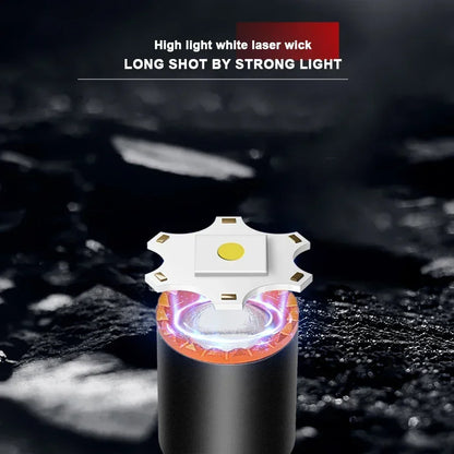 High Power Mini Flashlight USB Charging Small Flashlight with Clip Magnetic Pocket Torch for Camping Hiking Emergency Light