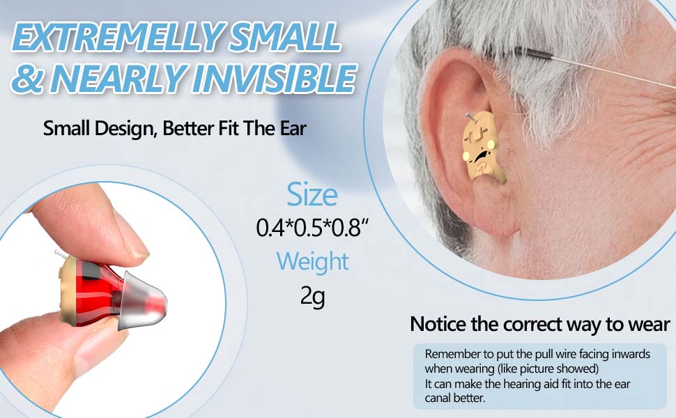 Rechargeable hearing aid hearing aid mini wireless speaker elderly invisible earphone
